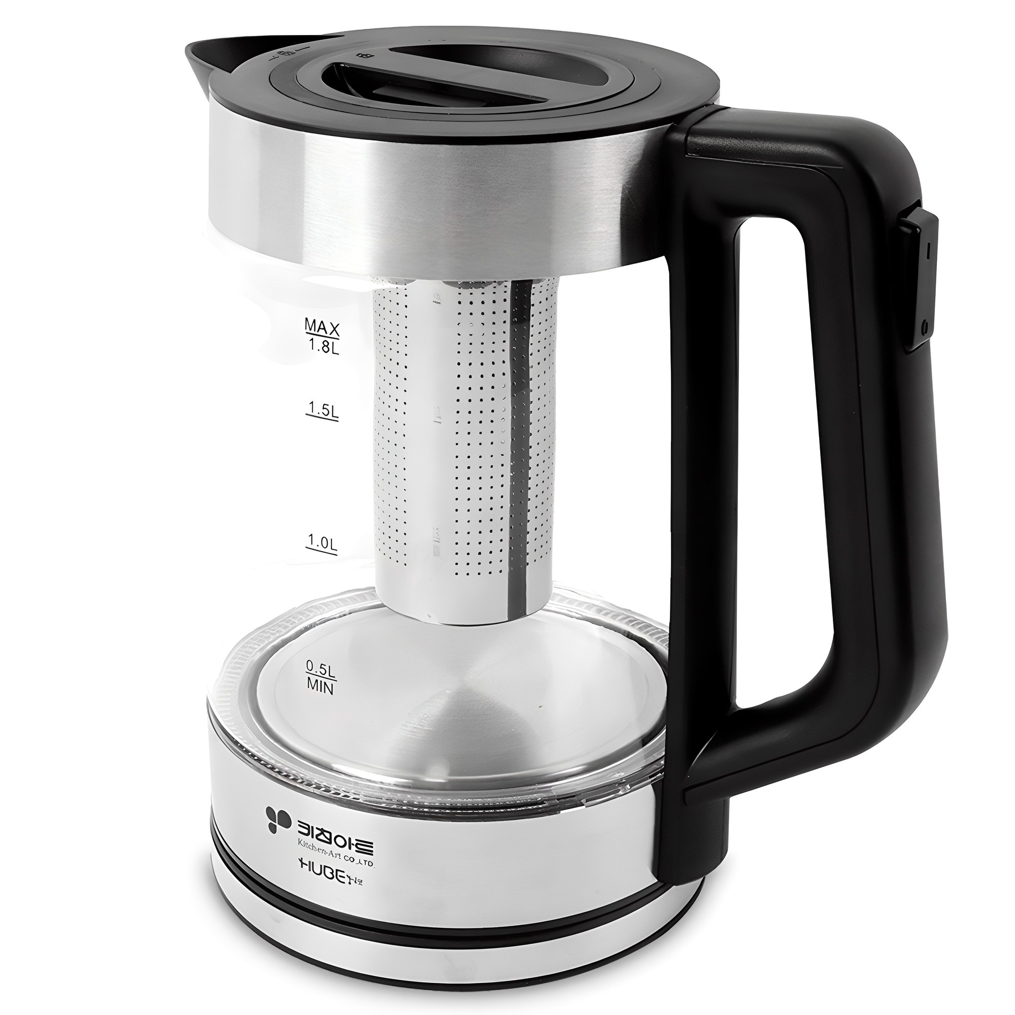 키친아트 허브 유리 티포트 1.8L KAEP-1190NK, KAEP-1190NK